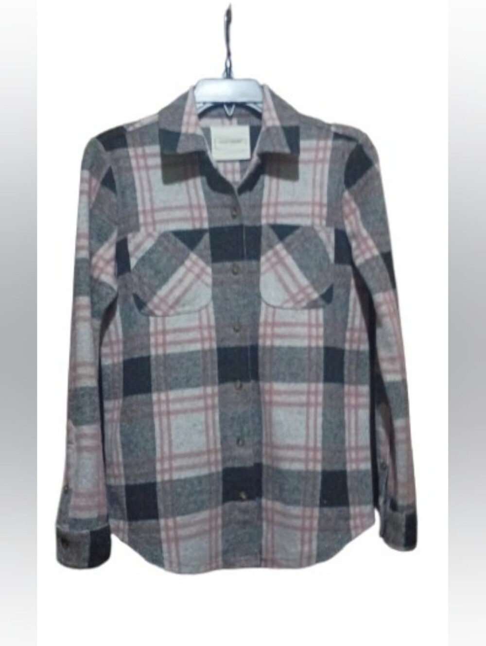 Lucky Brand Plaid Button‑Up Flannel
